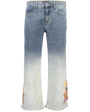 Desigual Wide Jeans - Azul