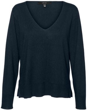 Vero Moda V-Neck Knitwear - Blue