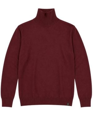 Fay Merino-Woll-Rollkragenpullover - Rot