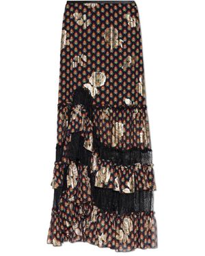 Etro Asymmetrischer Rock Mit Lurexfaden - Schwarz