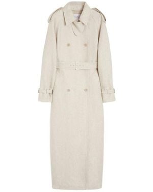 Max Mara Trench Coats - White