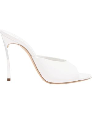 Casadei Blade Minorca Mules - Wit