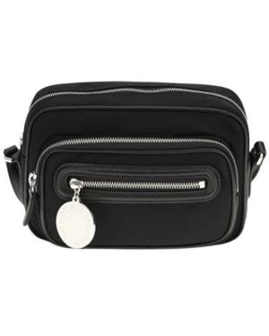 Stella McCartney Rucksack Aus Polyamid Mit Mehreren Fächern - Schwarz