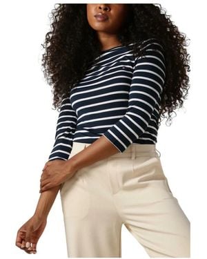 Tommy Hilfiger Heritage Boat Neck Tee 3/4 - Zwart
