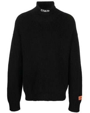 Heron Preston Turtlenecks - Negro