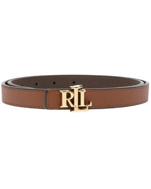 Ralph Lauren Accessoires ,Bruin ,Lauren Riemen Bruin