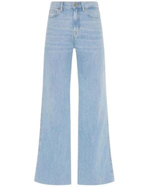 7 For All Mankind High-Waisted Capri - Blauw