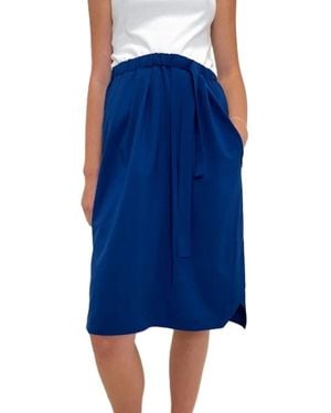 ODEEH Midi Skirts - Bleu