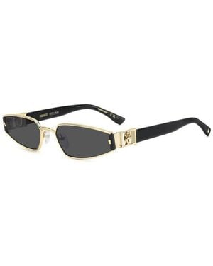 DSquared² Geometrische Cat-Eye Sonnenbrille - Schwarz