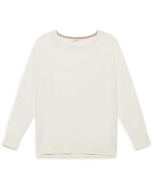 Maliparmi Round-Neck Knitwear - White