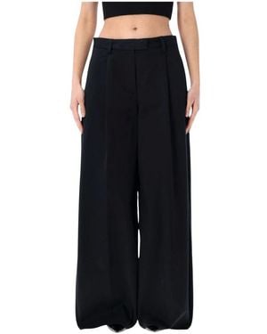 Thelatest Wide Trousers - Black