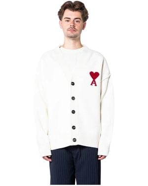 Ami Paris Cardigans - Bianco