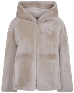 Yves Salomon Faux Fur & Shearling Jackets - Gris