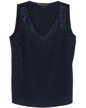 Marina Rinaldi Sleeveless Tops - Blue