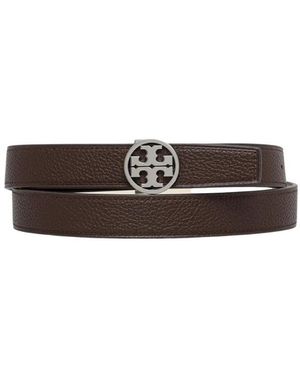 Tory Burch Accessoires ,Bruin ,Leer 1" Miller Omkeerbare Riem