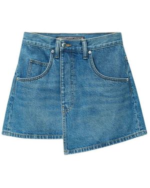 Alexander Wang Wrap Denim Rock - Blau