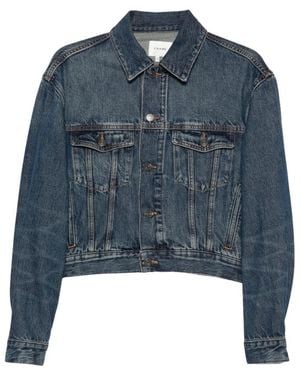 FRAME Jassen ,Blauw ,Denim Pocket Denim Jacket