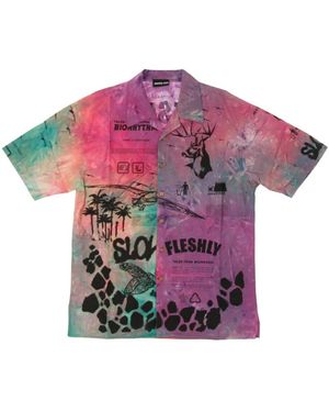 Mauna Kea Short Sleeve Shirts - Violet