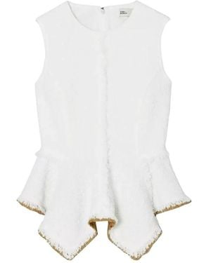Tory Burch Sleeveless Tops - White