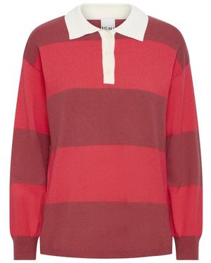 Ichi Round-Neck Knitwear - Rouge