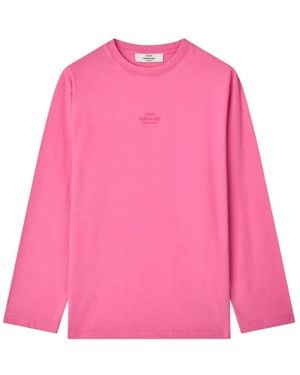 Mads Nørgaard Long Sleeve T-Shirts - Pink