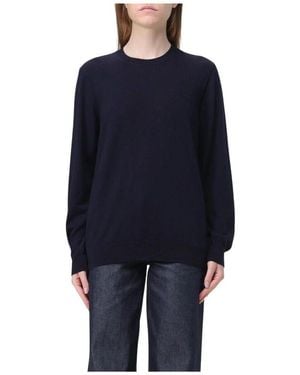 A.P.C. Blauer Woll-Crewneck-Pullover