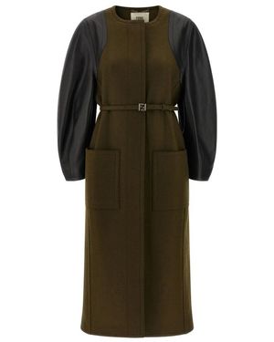 Fendi Wollmantel - Grün