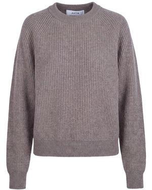 Jucca Round-Neck Knitwear - Gris