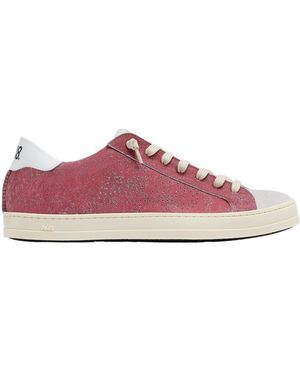 P448 Schoenen ,Rood ,Polyester John Deco - Roze