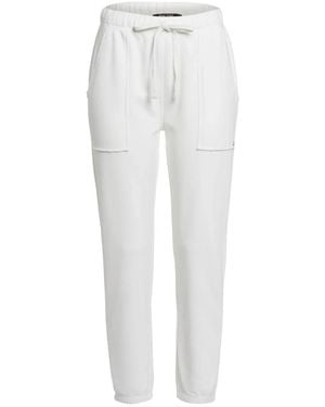 MARC AUREL Cremeweiße Sportliche Stilhose Mit Gestickten Taschen
