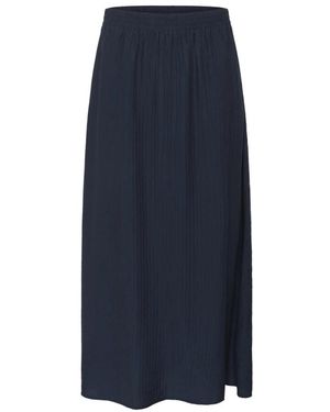 Cream Midi Skirts - Azul
