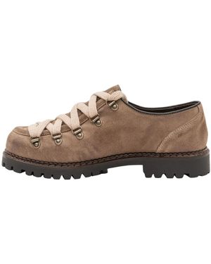 Maze Laced Shoes - Marrón
