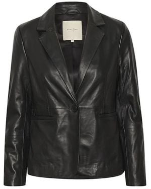 Part Two Leather Jackets - Black