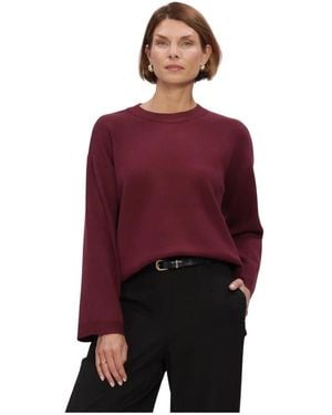 Object Objreynard/S Lo Knit Pullover Noos - Rot