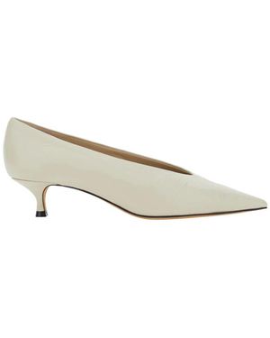 Le Monde Beryl Babouche Kitten Heel Pumps - Mettallic