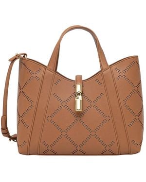 Furla Tassen ,Bruin ,Leer Goccia S Tote