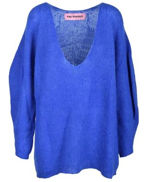 Pink Memories Suéter Suave De Mezcla De Mohair, Mujer, Talla - Azul