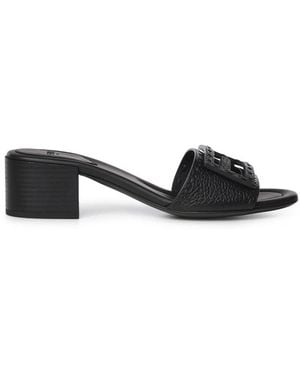 Fendi Heeled Mules - Negro
