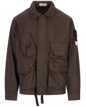 Stone Island Light Jackets - Brown