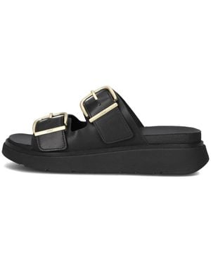 Fitflop Gen-Ff Buckle Two-Bar Slides - Zwart