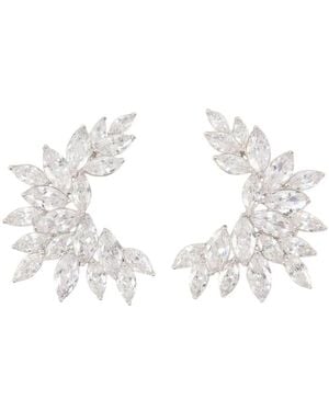 Self-Portrait Cuff Earrings - White