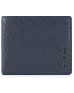 Piquadro Accessoires ,Blauw ,Blauwe Portemonnee En Kaarthouder
