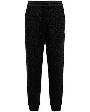 Philipp Plein Broeken ,Zwart ,Wol Knit Jogging Broeken Cocco