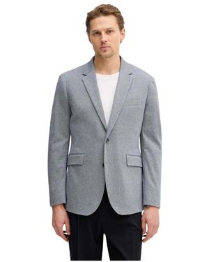 Hackett Jassen ,Blauw ,Katoen Visgraat Blazer - Grijs
