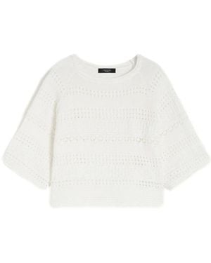 Weekend by Maxmara Truien & Vesten ,Wit ,Katoen Wkiorche Sweater