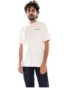 Timberland Tops ,Wit ,Katoen Nh Poster Back Graphic Tee