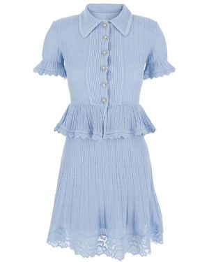 Self-Portrait Knitted Dresses - Azul