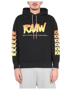 Aries Hoodies - Black
