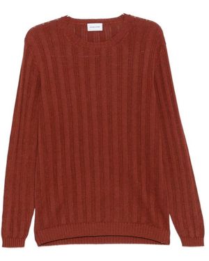 Scaglione Round-Neck Knitwear - Red