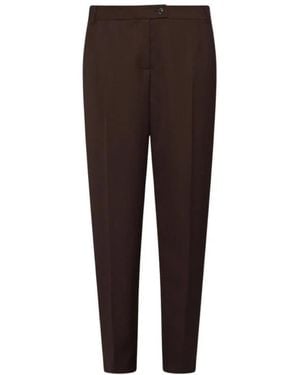 Marella Broeken ,Bruin ,Wol Chino Broek
